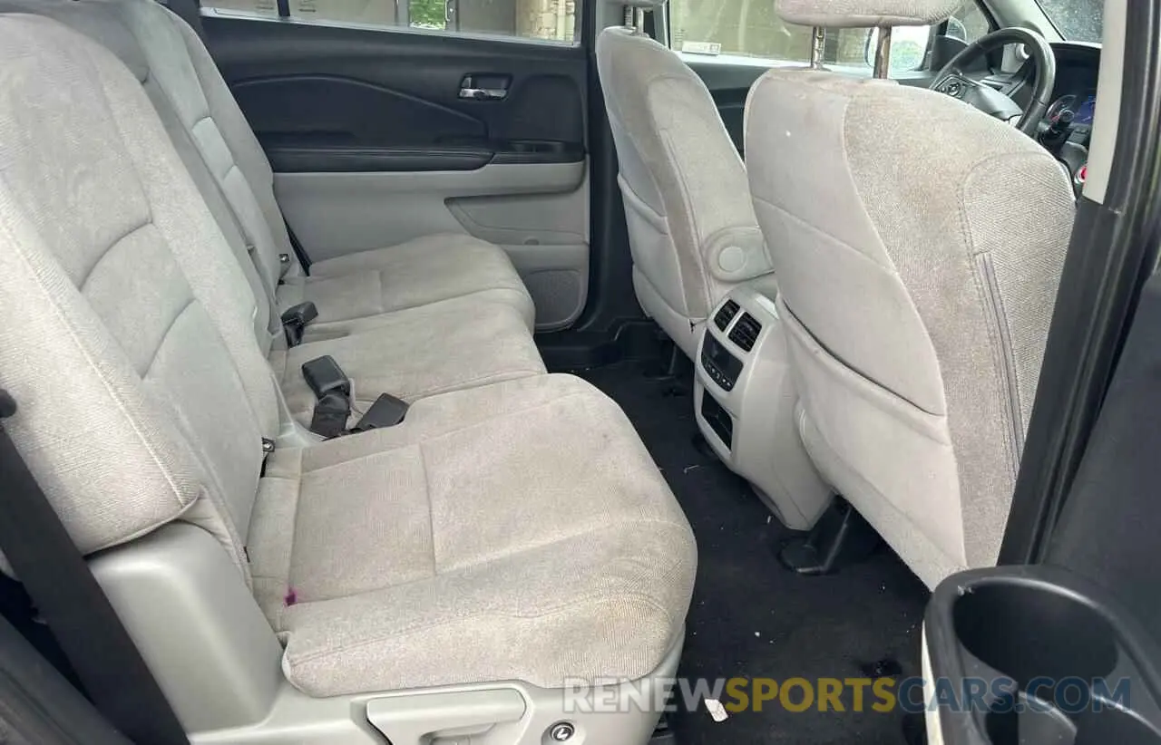 6 Photograph of a damaged car 5FNYF6H32KB020936 HONDA PILOT 2019
