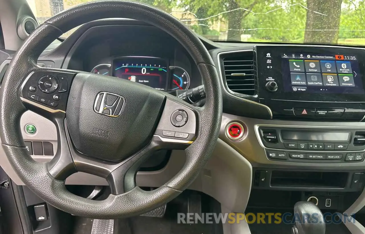 9 Photograph of a damaged car 5FNYF6H32KB020936 HONDA PILOT 2019