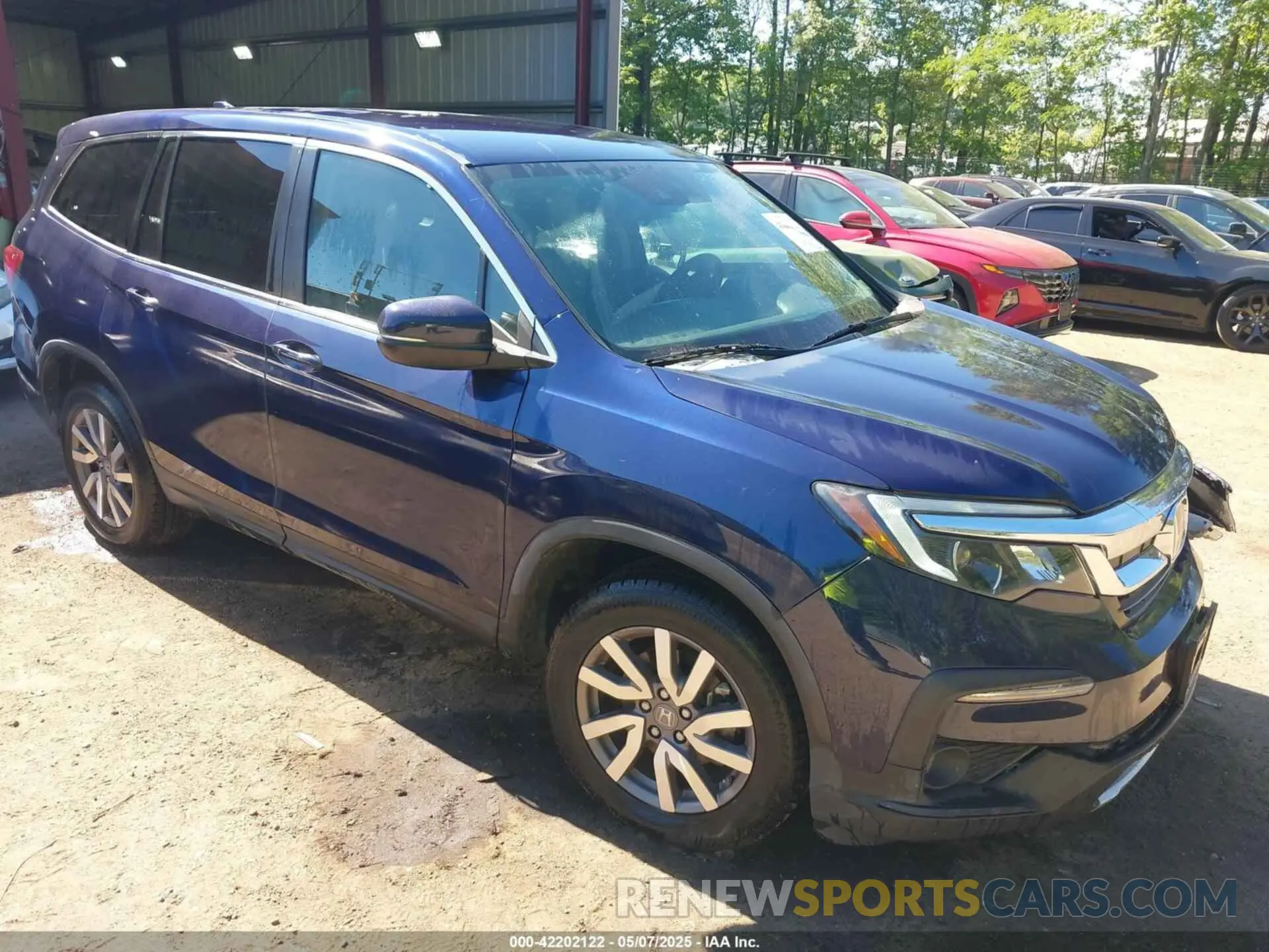 1 Photograph of a damaged car 5FNYF6H32KB077783 HONDA PILOT 2019