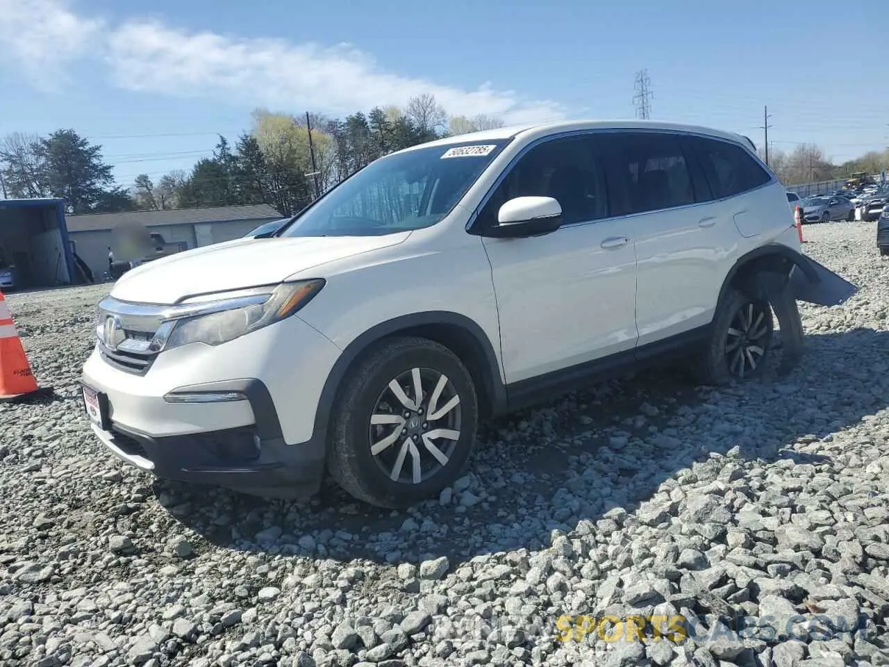 1 Photograph of a damaged car 5FNYF6H33KB064671 HONDA PILOT 2019
