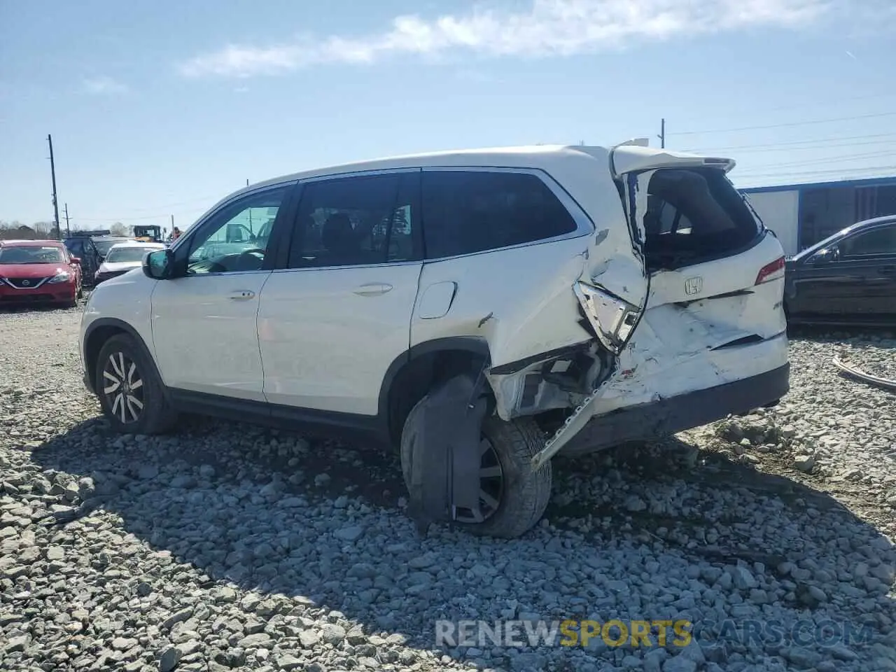 2 Photograph of a damaged car 5FNYF6H33KB064671 HONDA PILOT 2019