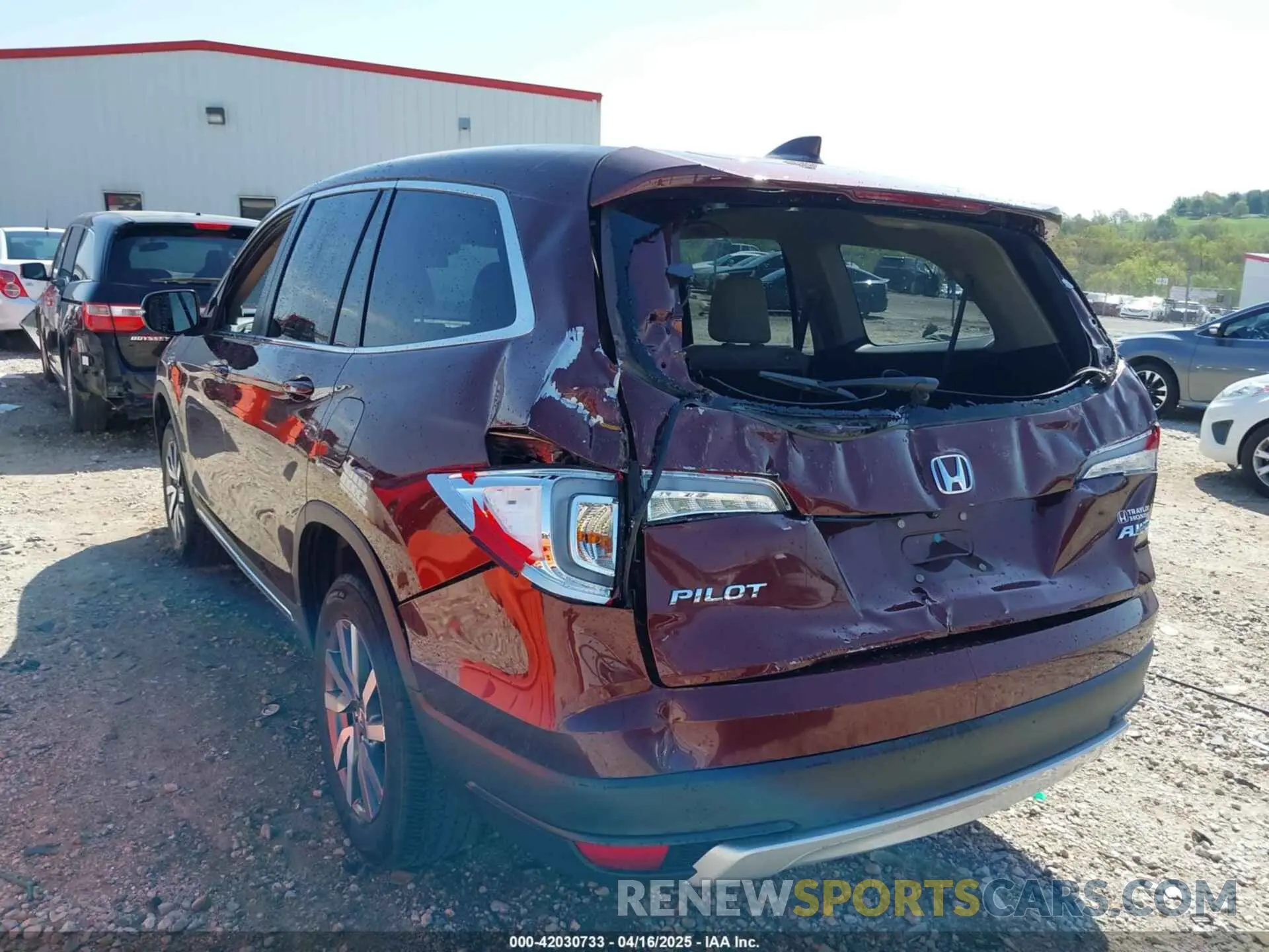 3 Фотография поврежденного автомобиля 5FNYF6H36KB009454 HONDA PILOT 2019