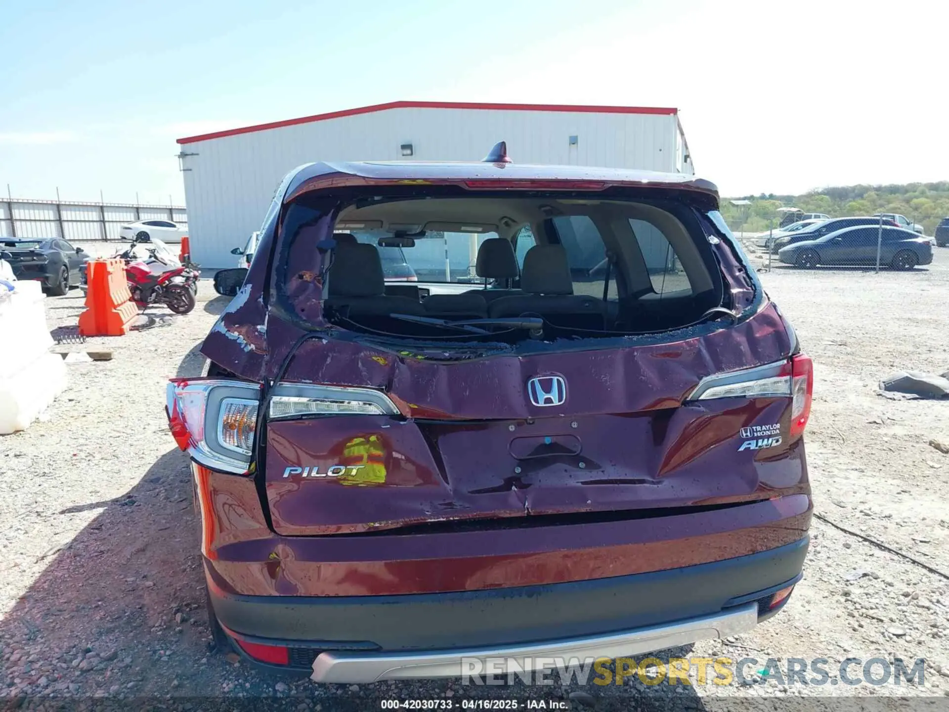 6 Фотография поврежденного автомобиля 5FNYF6H36KB009454 HONDA PILOT 2019