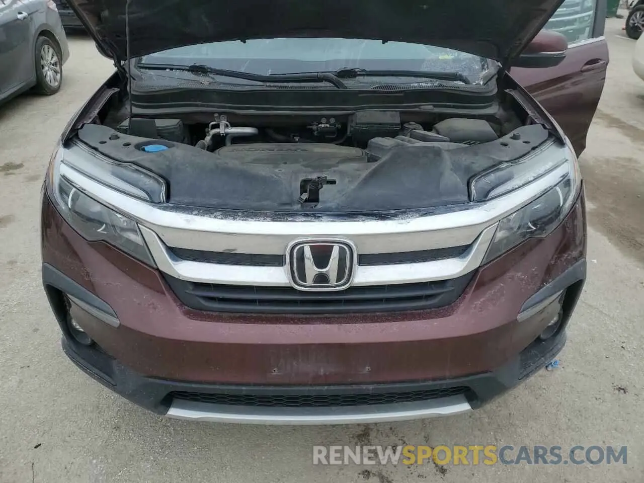 12 Photograph of a damaged car 5FNYF6H41KB016501 HONDA PILOT 2019