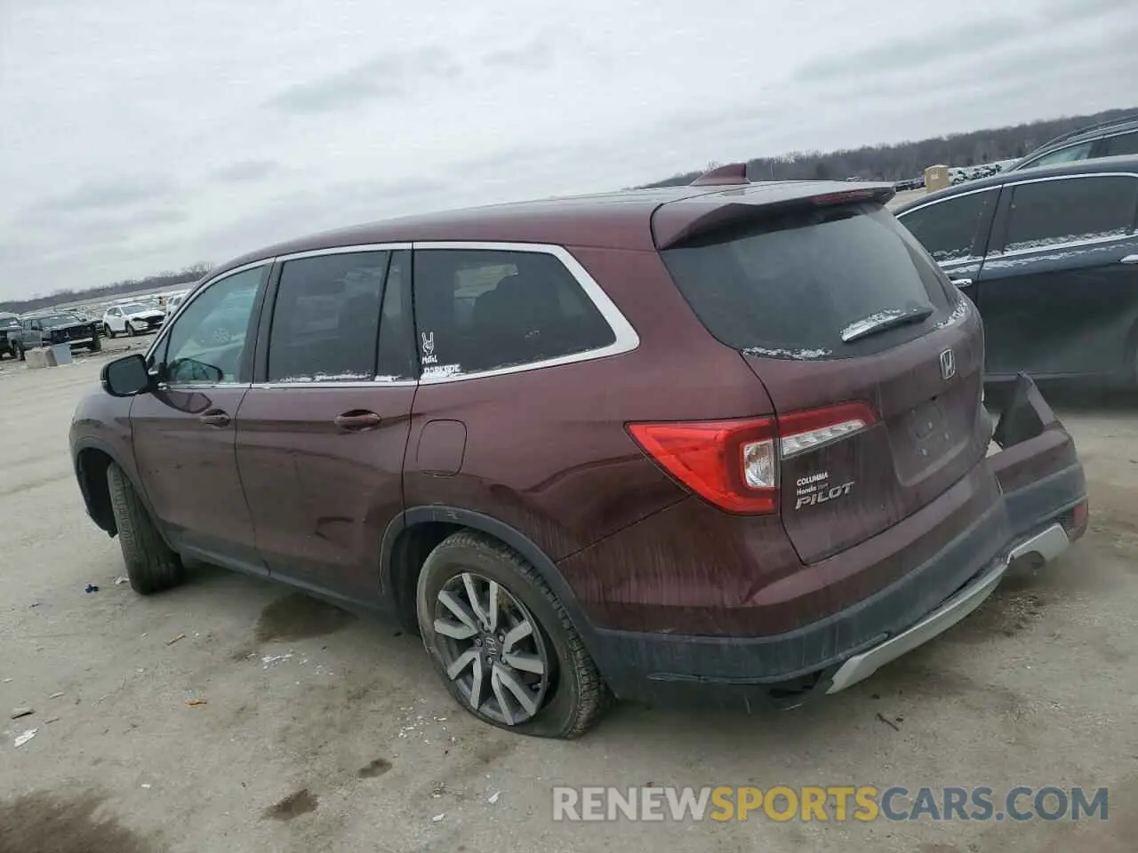 2 Photograph of a damaged car 5FNYF6H41KB016501 HONDA PILOT 2019