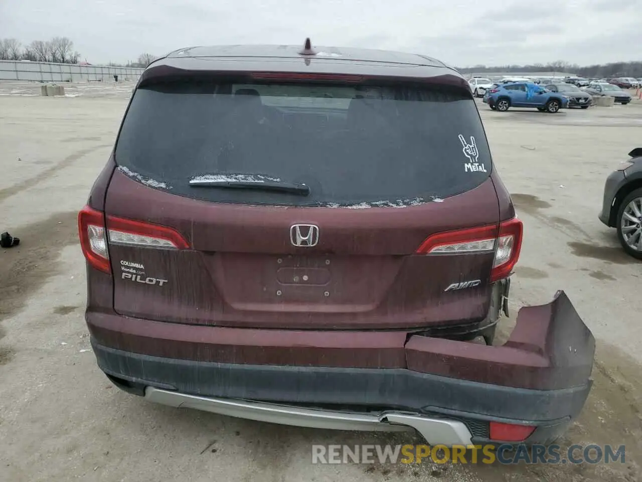 6 Photograph of a damaged car 5FNYF6H41KB016501 HONDA PILOT 2019