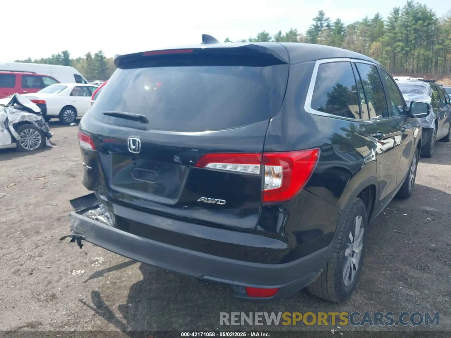 16 Photograph of a damaged car 5FNYF6H50KB098147 HONDA PILOT 2019