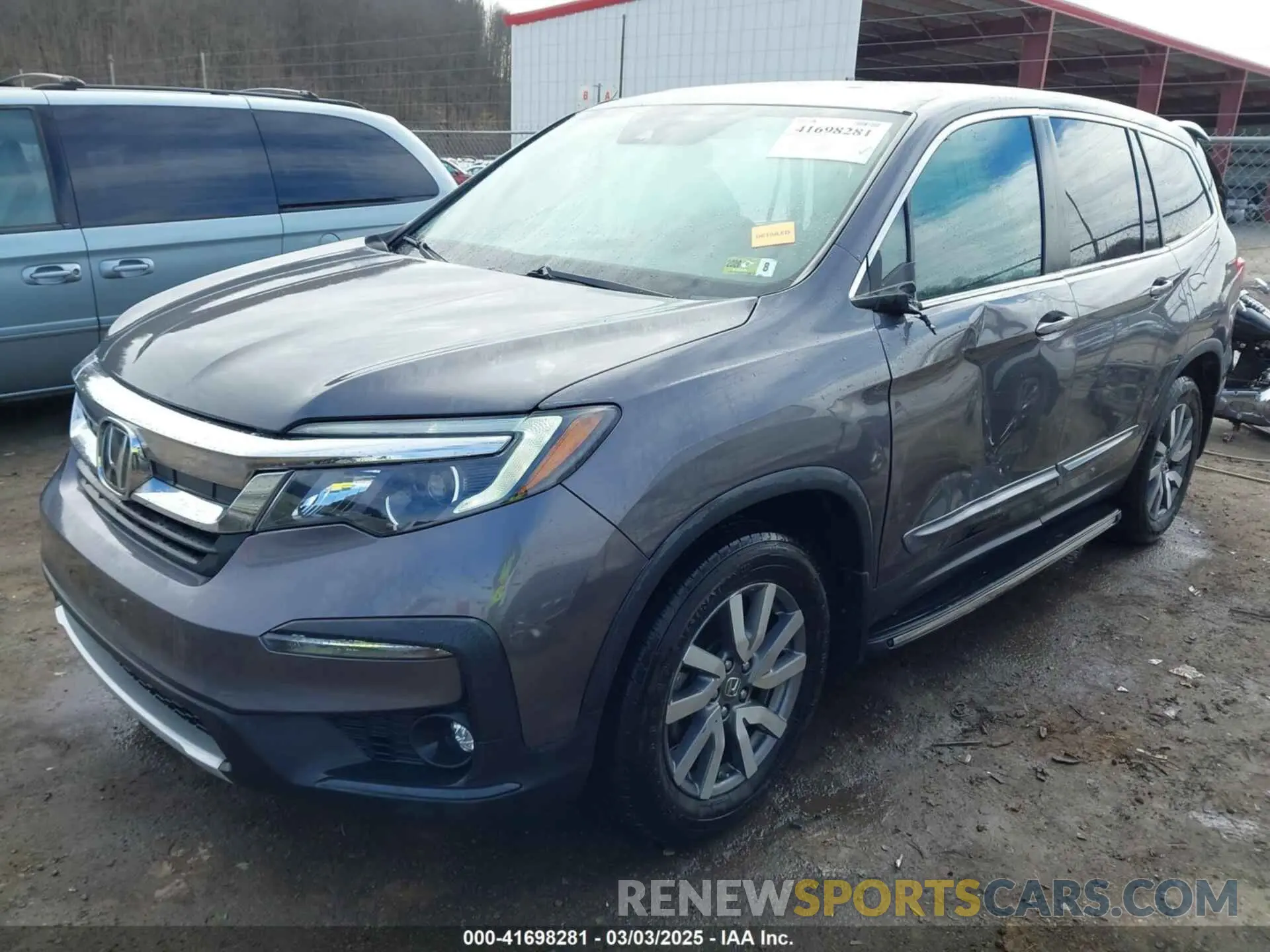 2 Фотография поврежденного автомобиля 5FNYF6H52KB013373 HONDA PILOT 2019