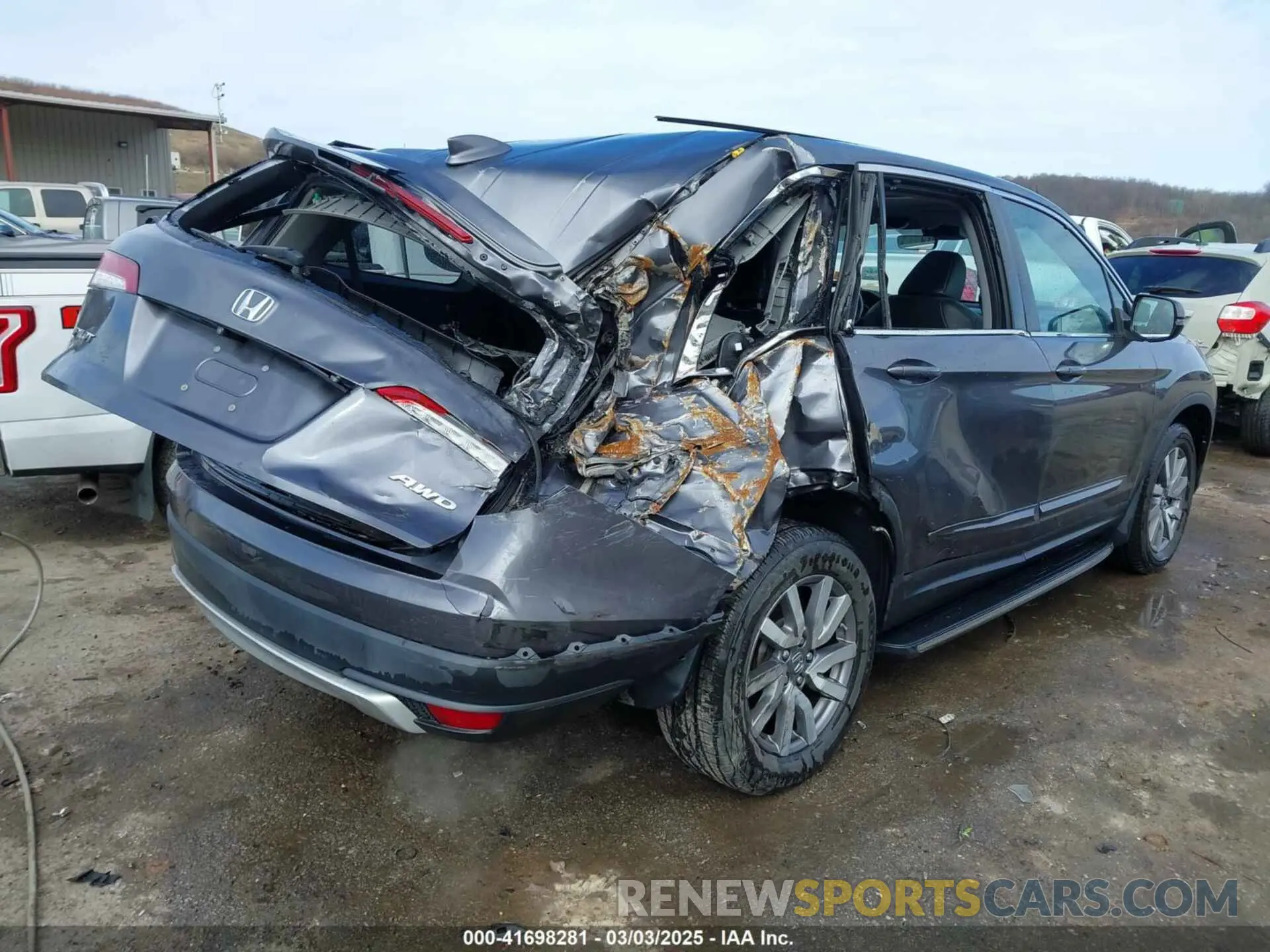 4 Фотография поврежденного автомобиля 5FNYF6H52KB013373 HONDA PILOT 2019