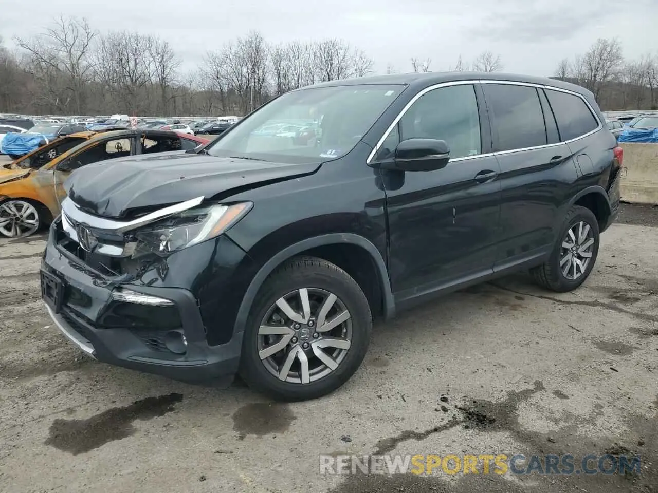 1 Photograph of a damaged car 5FNYF6H52KB041335 HONDA PILOT 2019