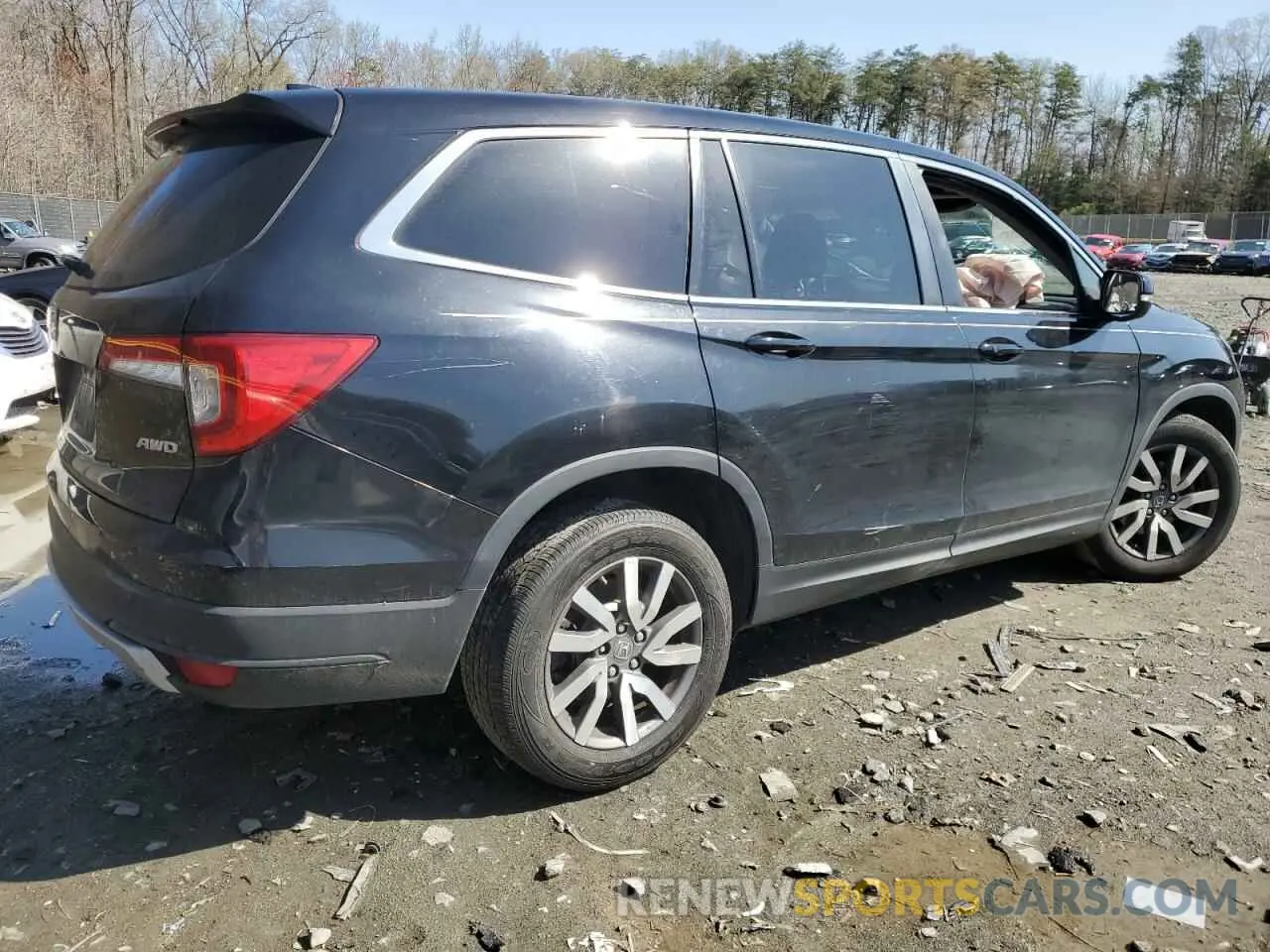 3 Photograph of a damaged car 5FNYF6H52KB098151 HONDA PILOT 2019