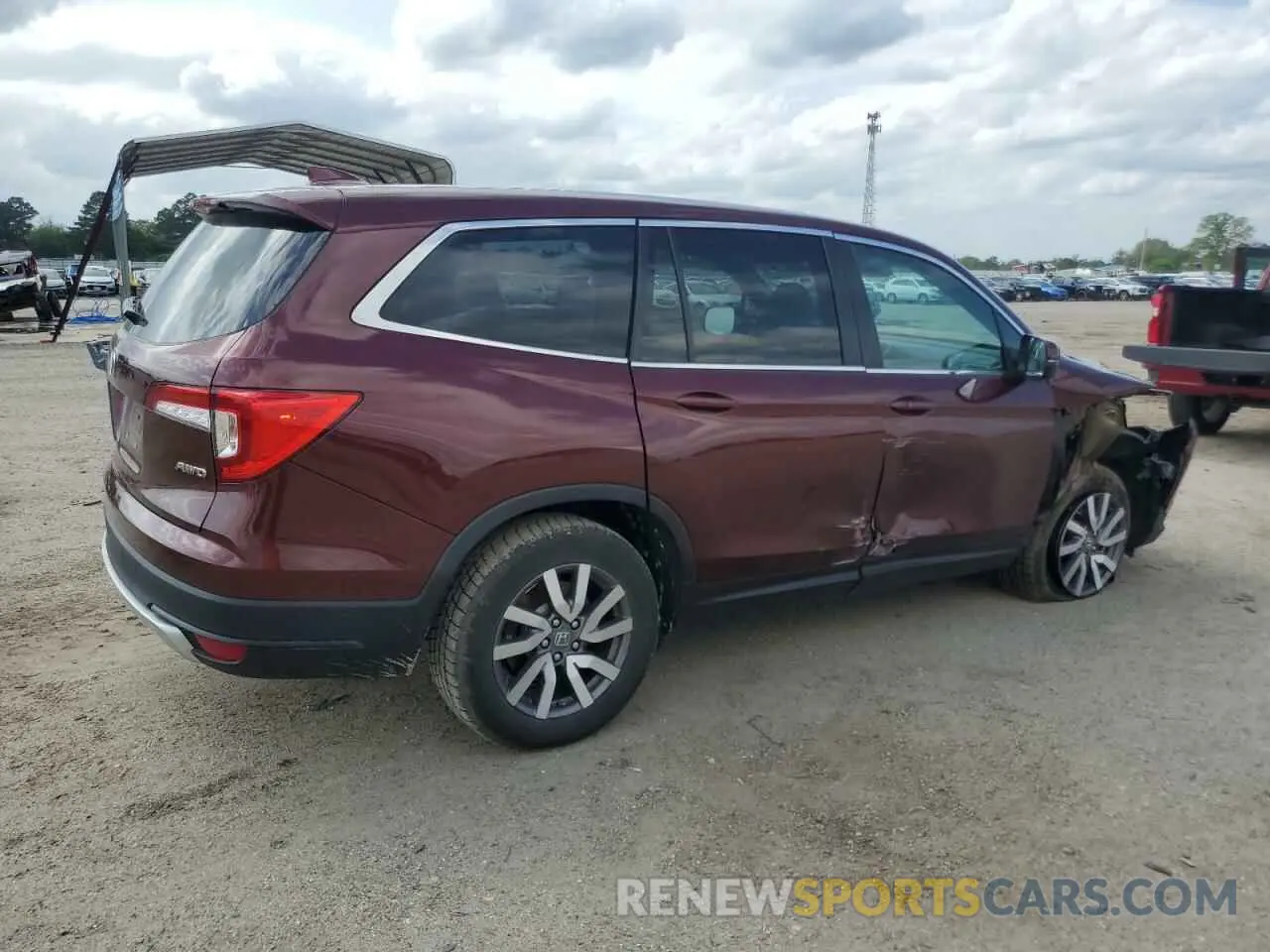 3 Photograph of a damaged car 5FNYF6H53KB039108 HONDA PILOT 2019