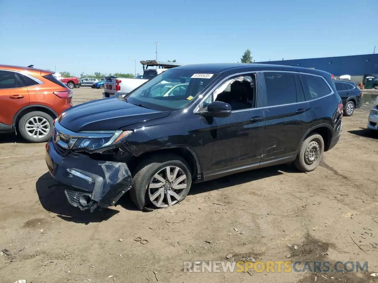 1 Photograph of a damaged car 5FNYF6H53KB092083 HONDA PILOT 2019