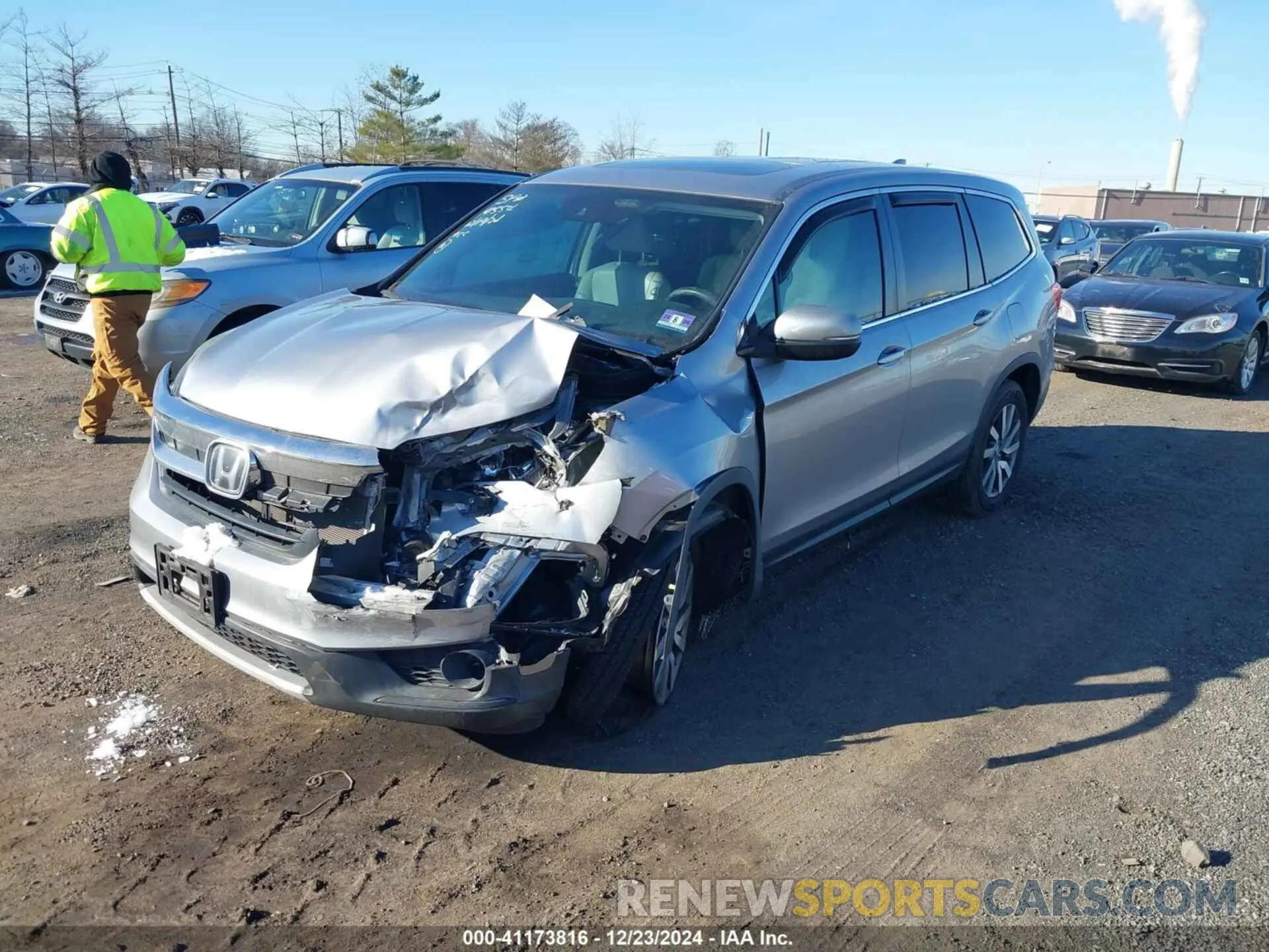 2 Фотография поврежденного автомобиля 5FNYF6H54KB097860 HONDA PILOT 2019