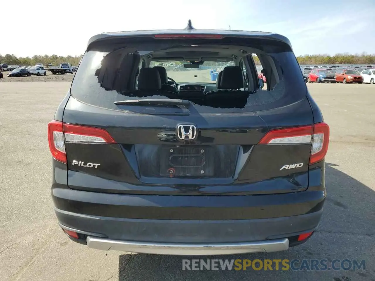 6 Photograph of a damaged car 5FNYF6H54KB100966 HONDA PILOT 2019