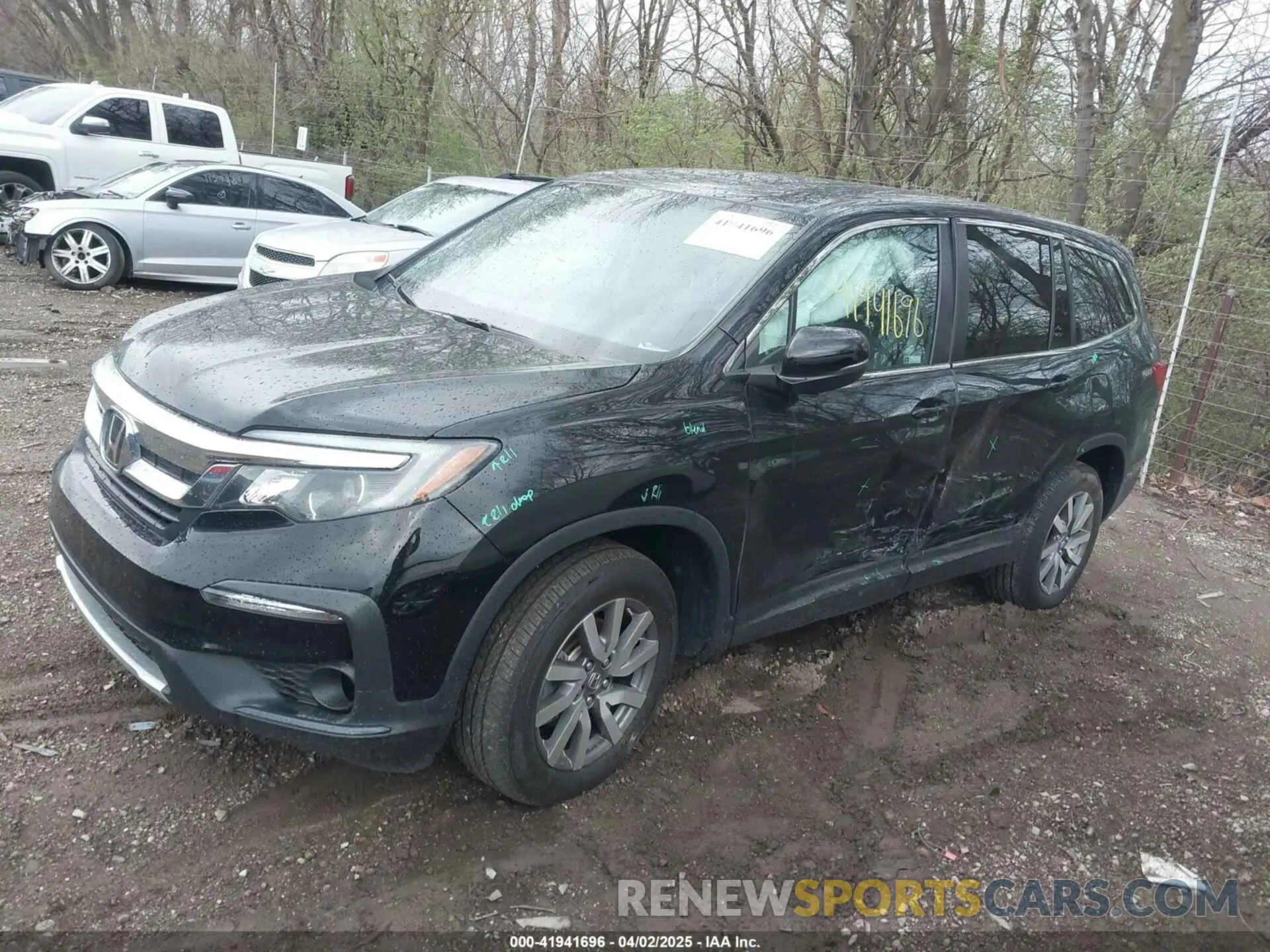 2 Фотография поврежденного автомобиля 5FNYF6H55KB071767 HONDA PILOT 2019