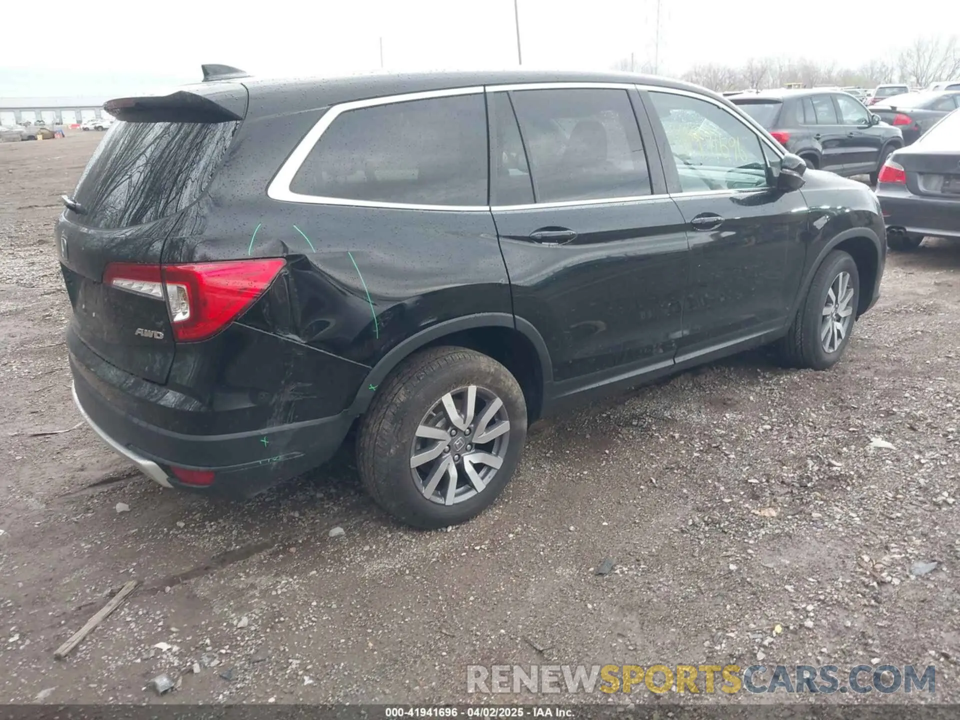 4 Фотография поврежденного автомобиля 5FNYF6H55KB071767 HONDA PILOT 2019