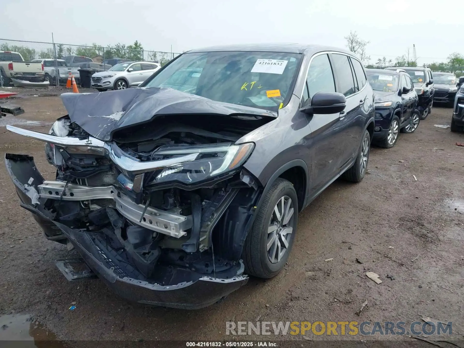 2 Photograph of a damaged car 5FNYF6H57KB053786 HONDA PILOT 2019