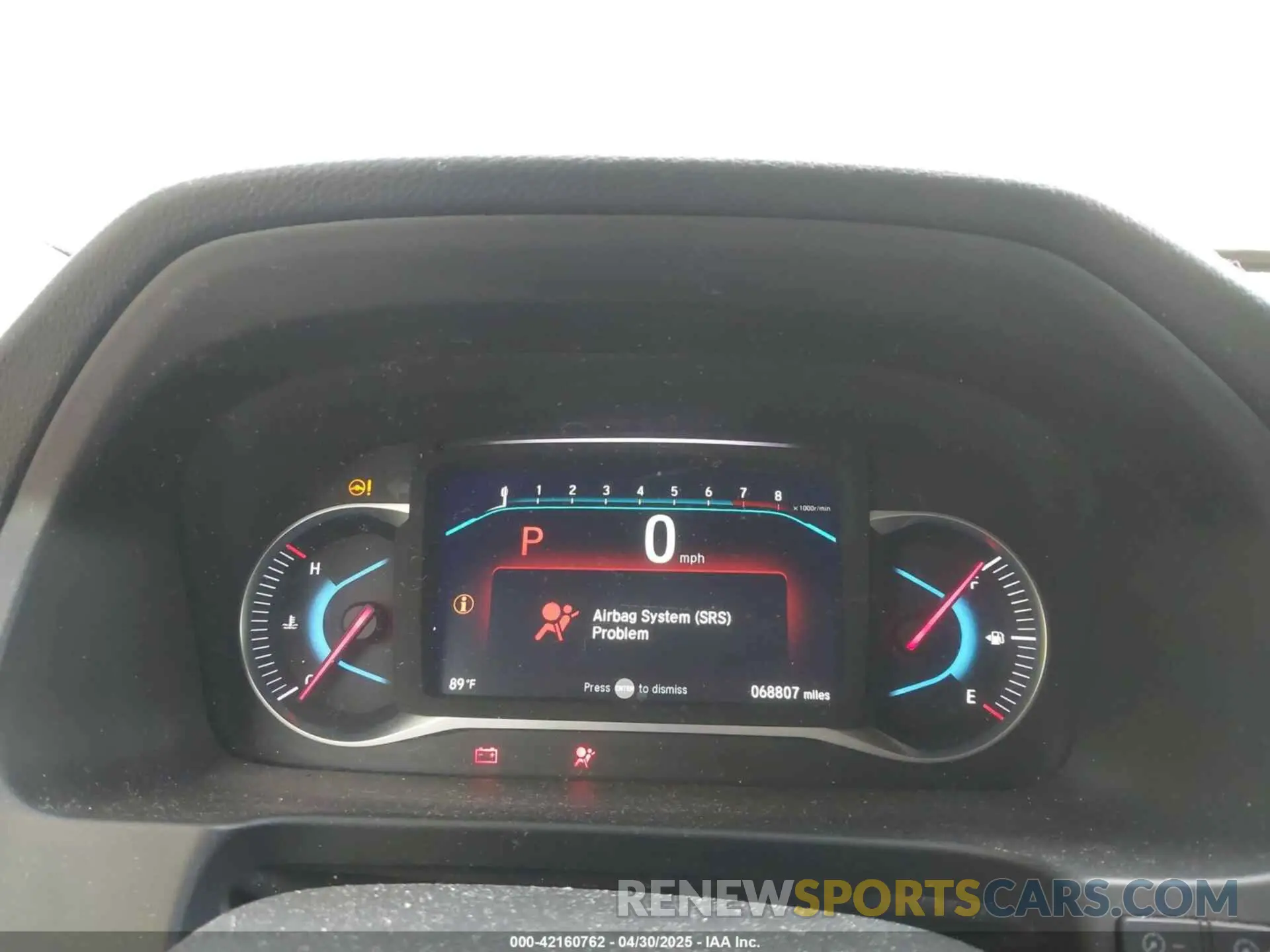 7 Photograph of a damaged car 5FNYF6H60KB030990 HONDA PILOT 2019