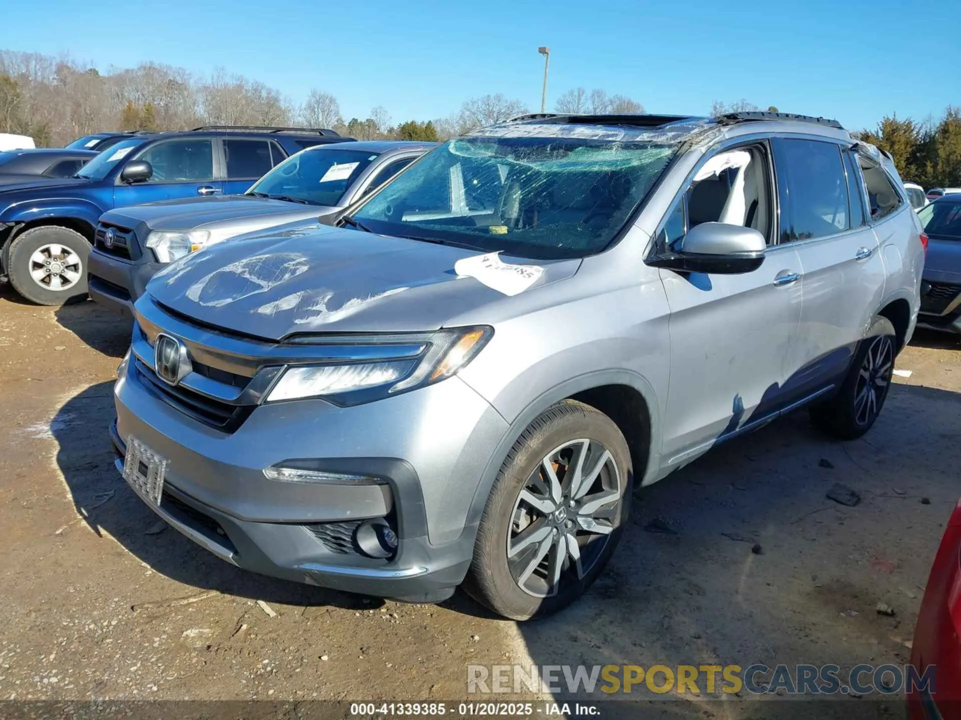 2 Photograph of a damaged car 5FNYF6H60KB038846 HONDA PILOT 2019