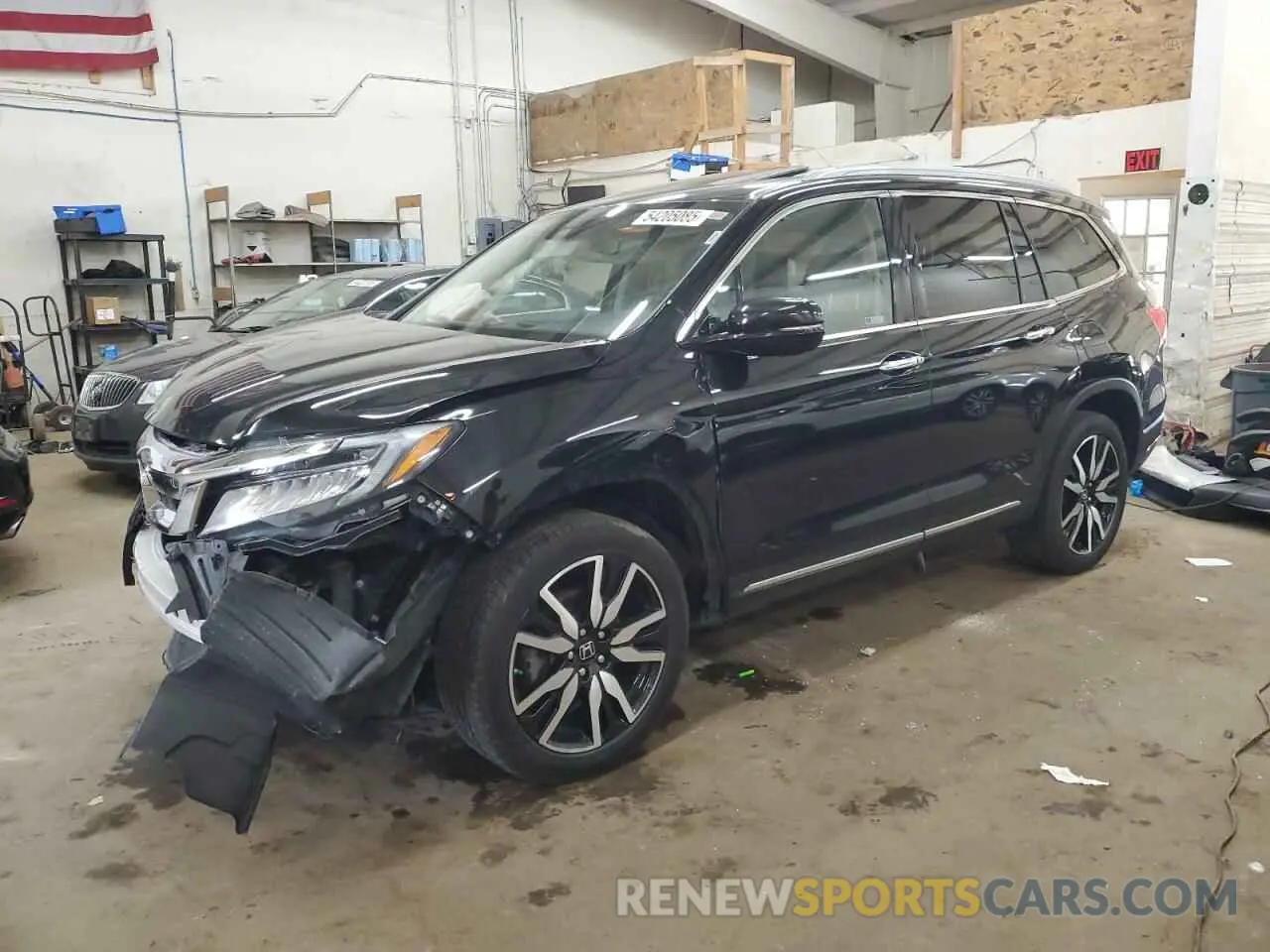 1 Photograph of a damaged car 5FNYF6H65KB092806 HONDA PILOT 2019