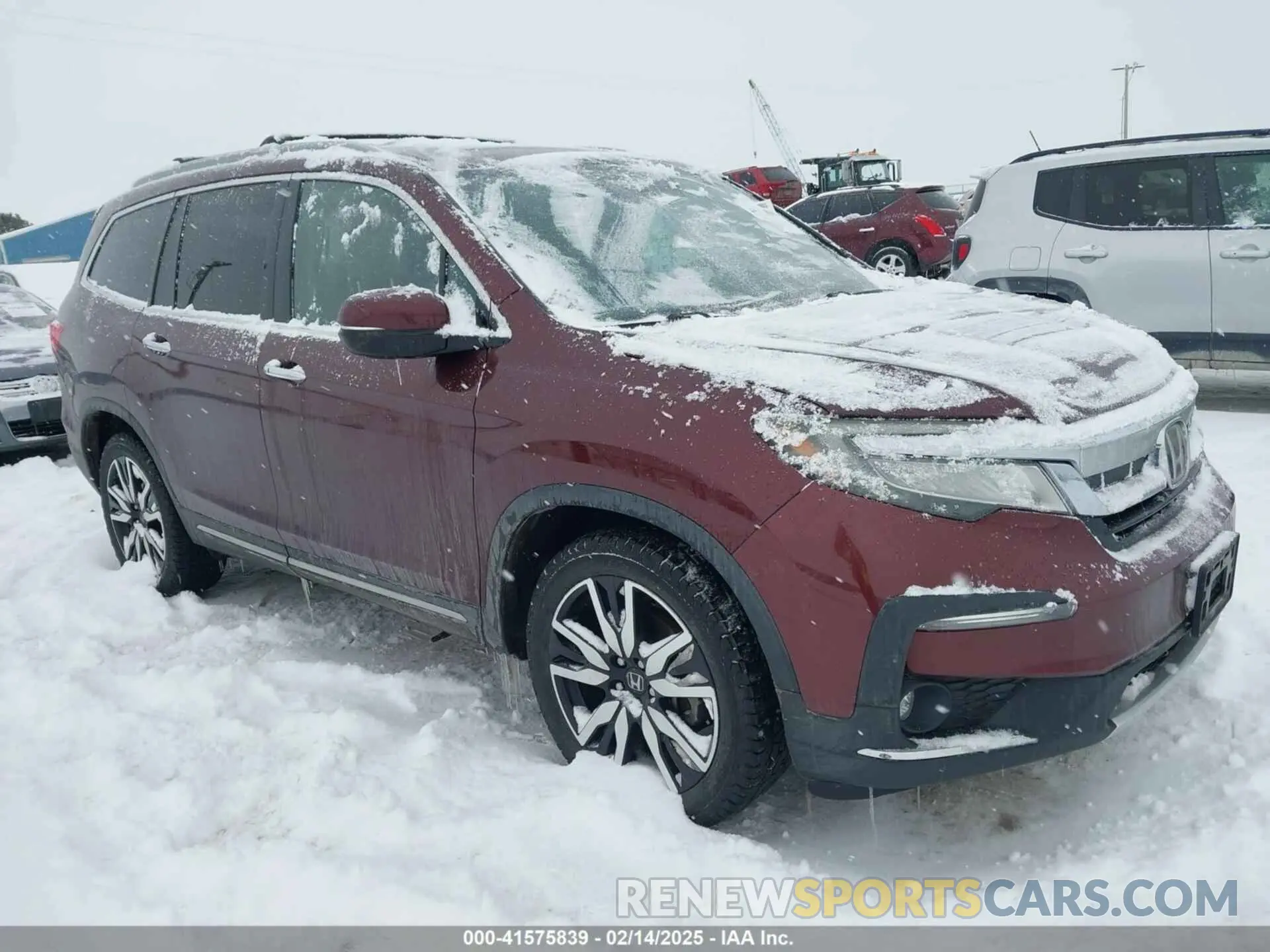 1 Photograph of a damaged car 5FNYF6H95KB036374 HONDA PILOT 2019