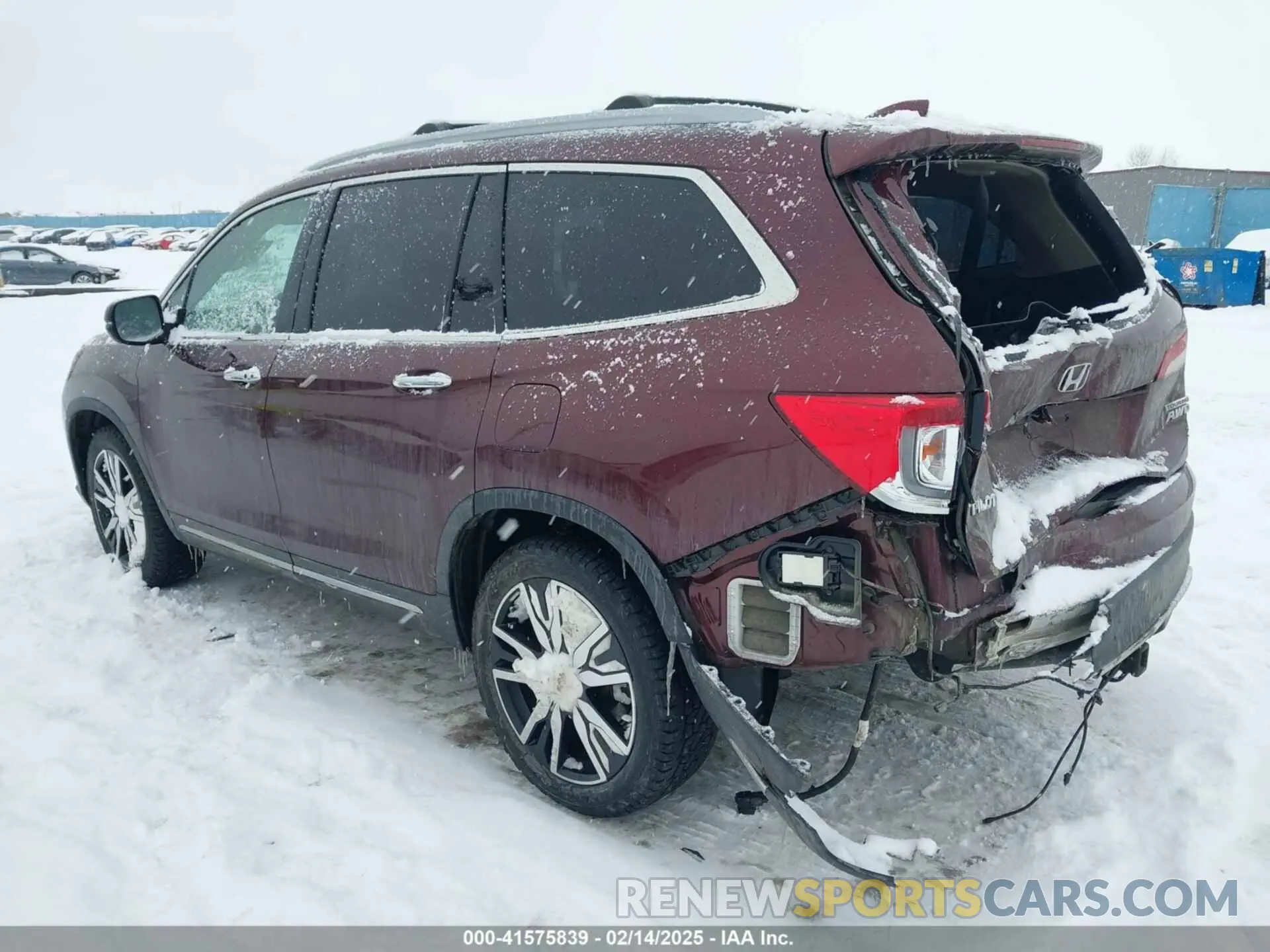 3 Photograph of a damaged car 5FNYF6H95KB036374 HONDA PILOT 2019