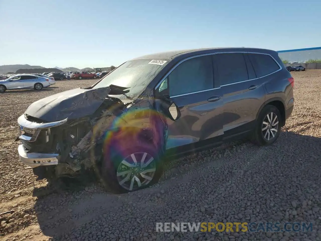 1 Photograph of a damaged car 5FNYF5H33LB021119 HONDA PILOT 2020