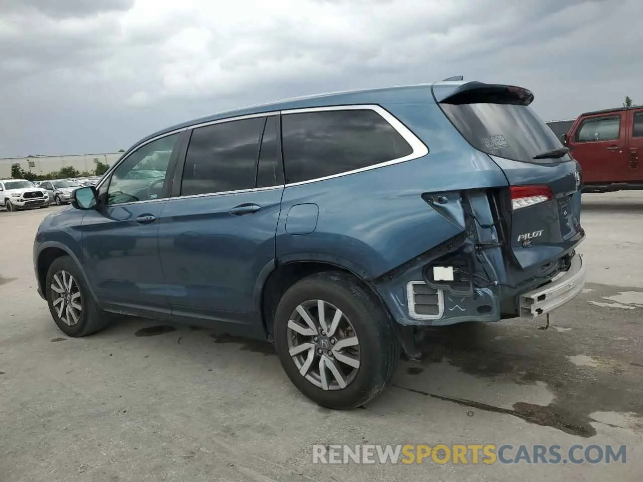 2 Фотография поврежденного автомобиля 5FNYF5H50LB010936 HONDA PILOT 2020