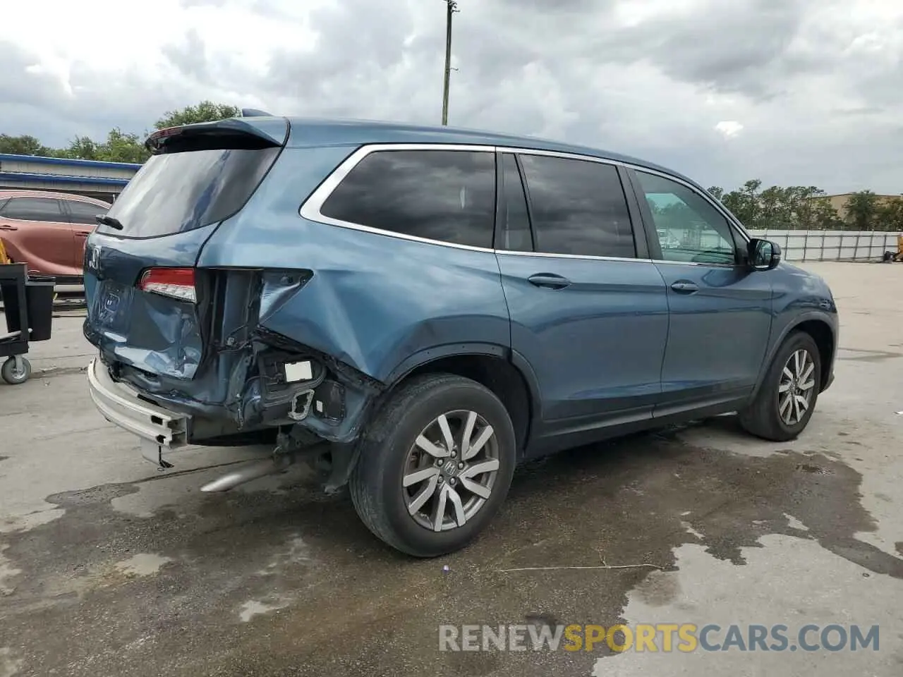 3 Фотография поврежденного автомобиля 5FNYF5H50LB010936 HONDA PILOT 2020