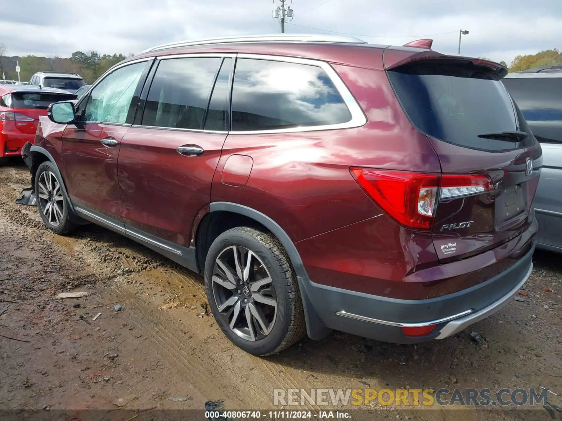 3 Фотография поврежденного автомобиля 5FNYF5H94LB012062 HONDA PILOT 2020