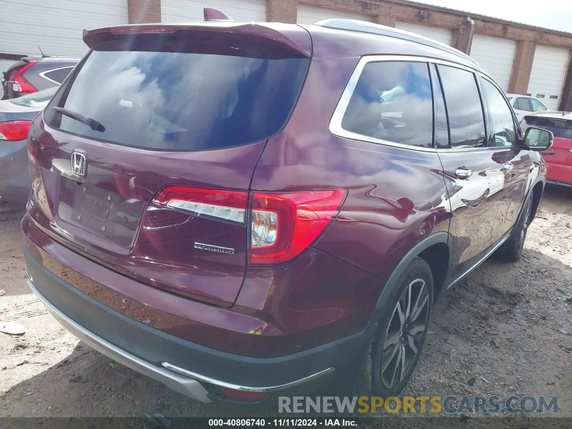 4 Фотография поврежденного автомобиля 5FNYF5H94LB012062 HONDA PILOT 2020