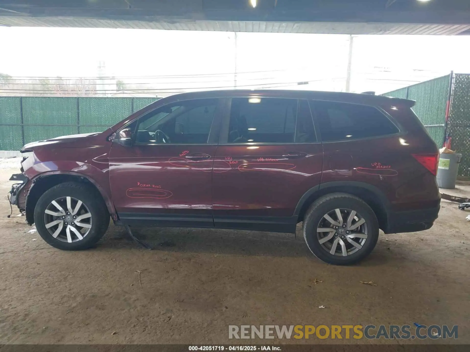 15 Фотография поврежденного автомобиля 5FNYF6H34LB021295 HONDA PILOT 2020