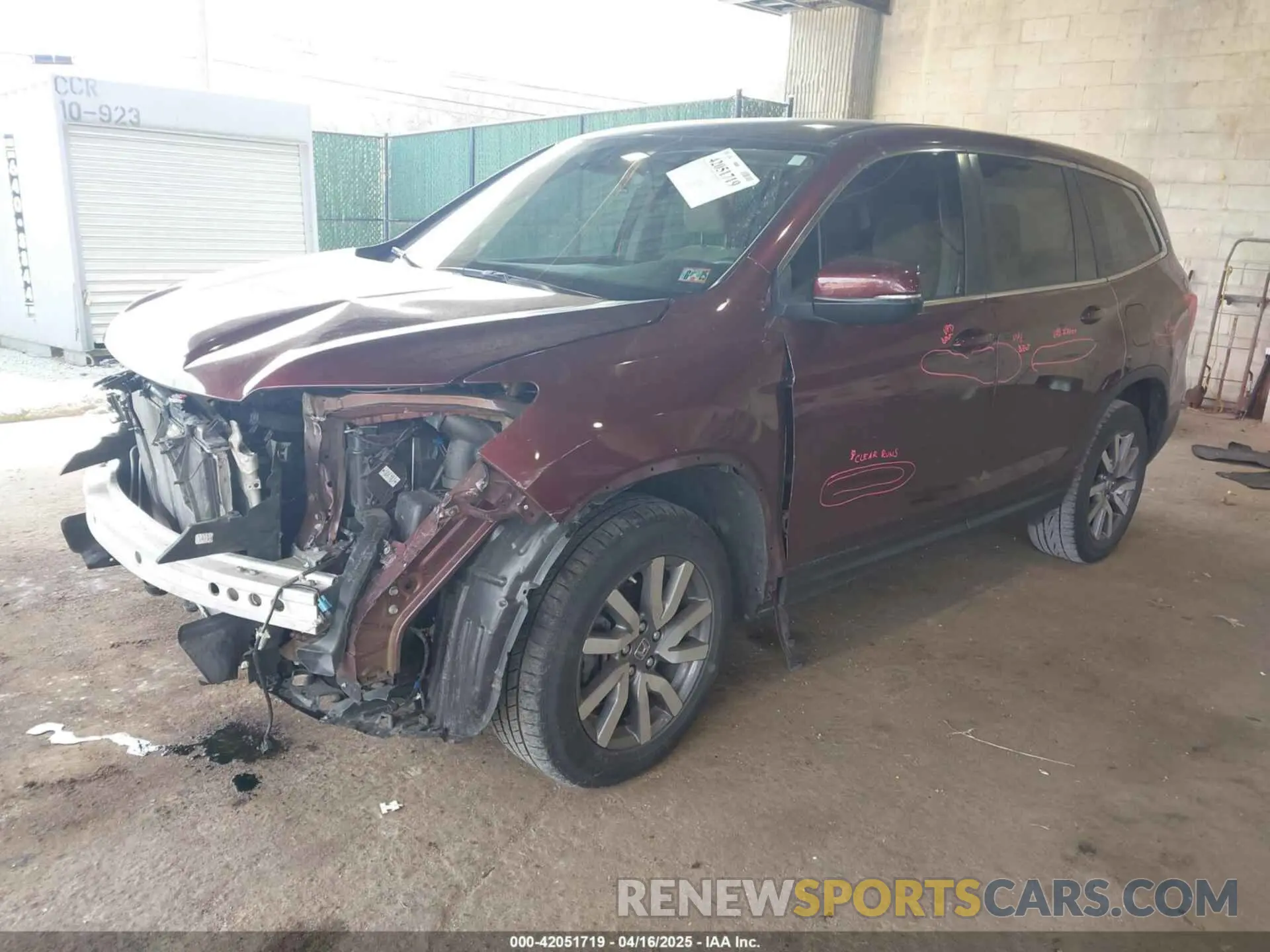 2 Фотография поврежденного автомобиля 5FNYF6H34LB021295 HONDA PILOT 2020