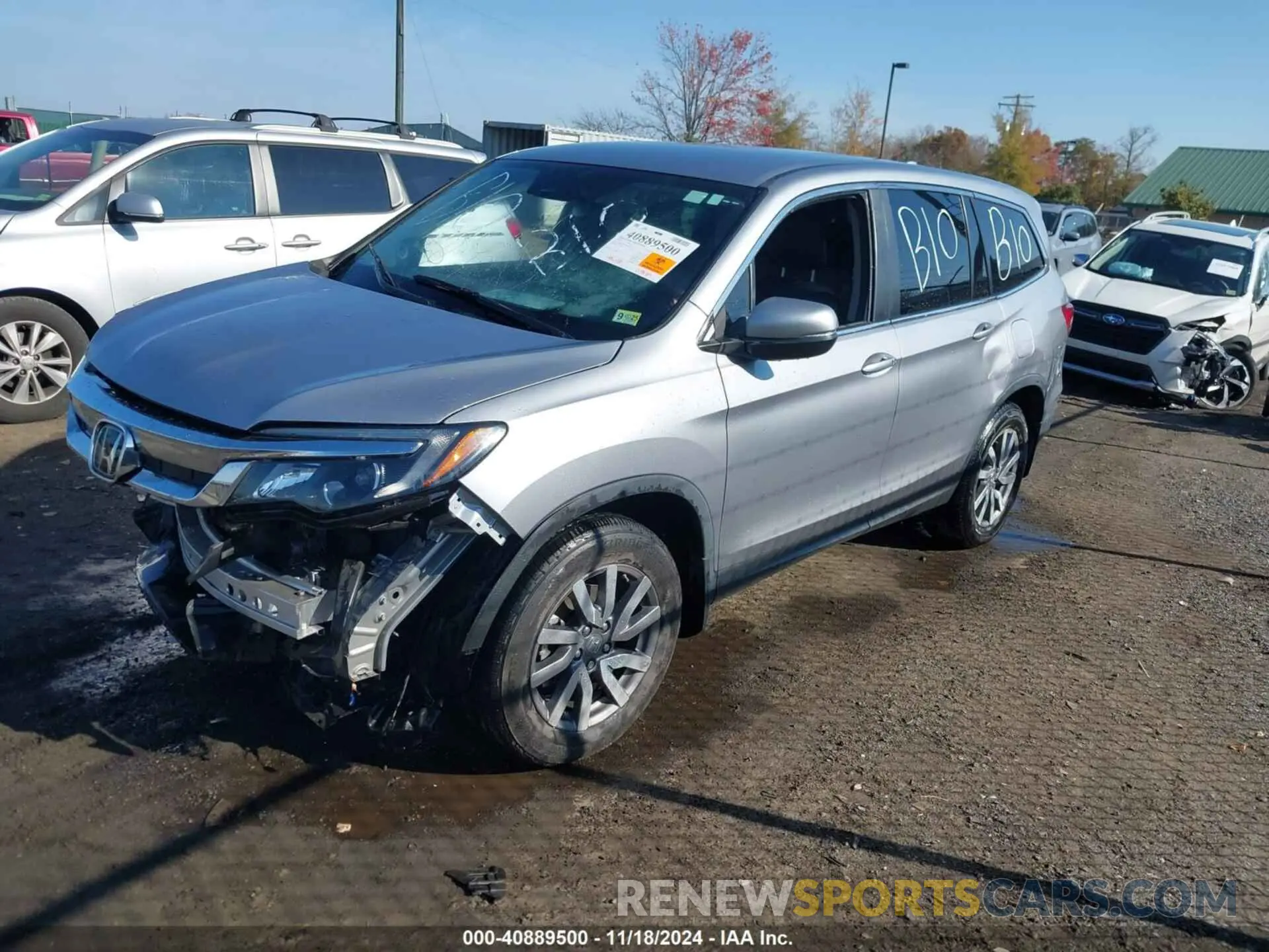 2 Photograph of a damaged car 5FNYF6H34LB068200 HONDA PILOT 2020