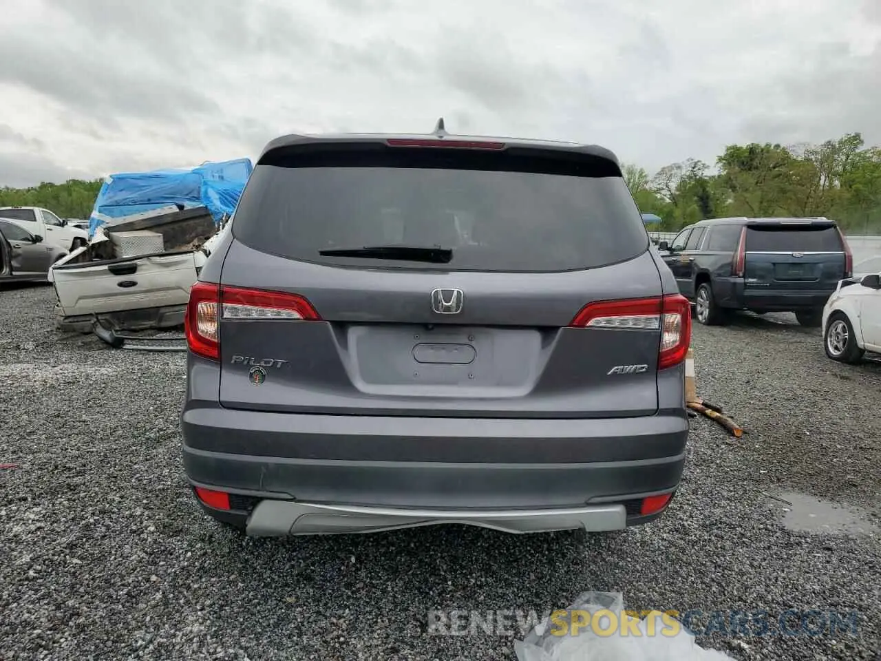 6 Фотография поврежденного автомобиля 5FNYF6H34LB068990 HONDA PILOT 2020