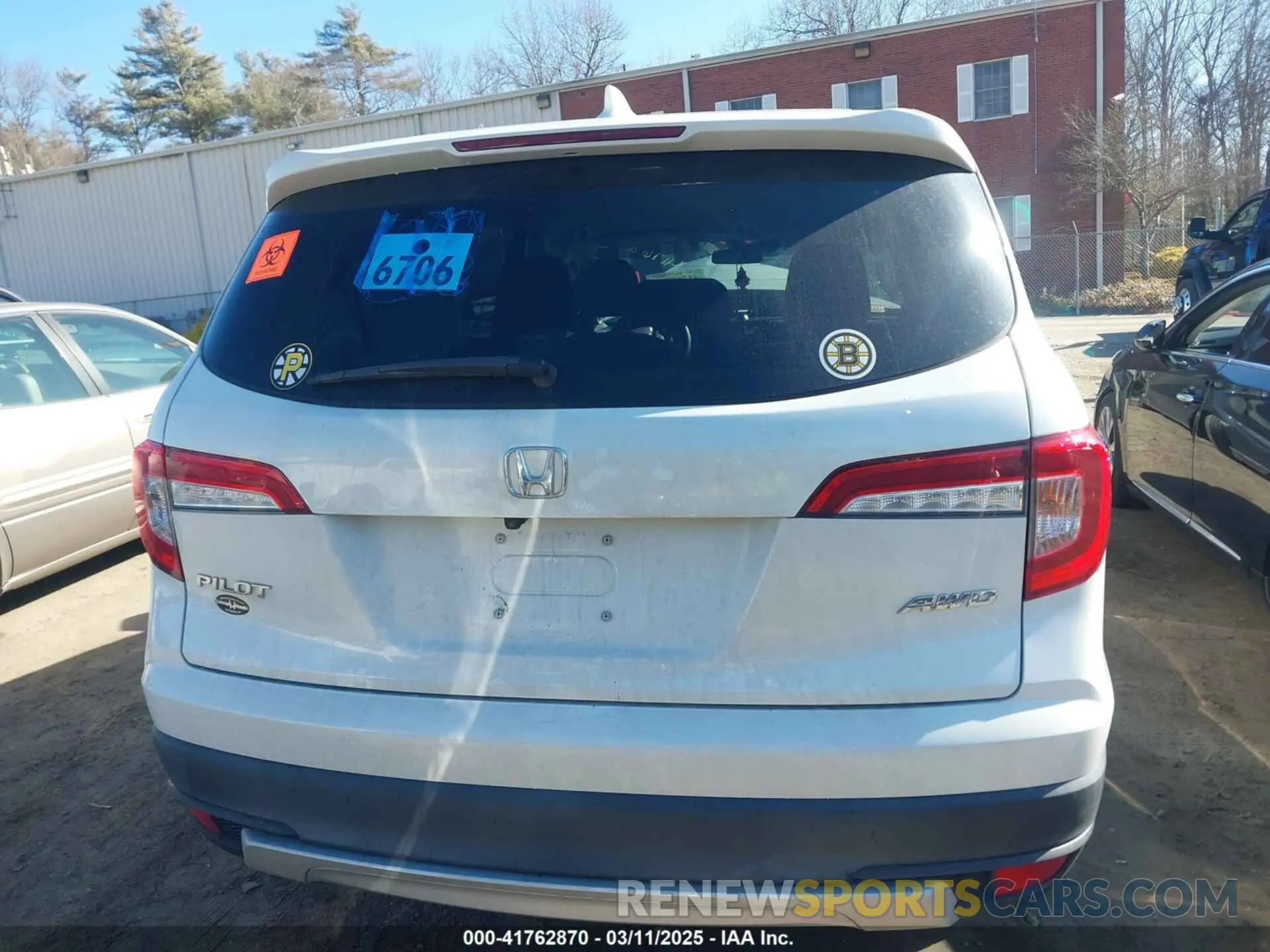16 Фотография поврежденного автомобиля 5FNYF6H37LB050595 HONDA PILOT 2020