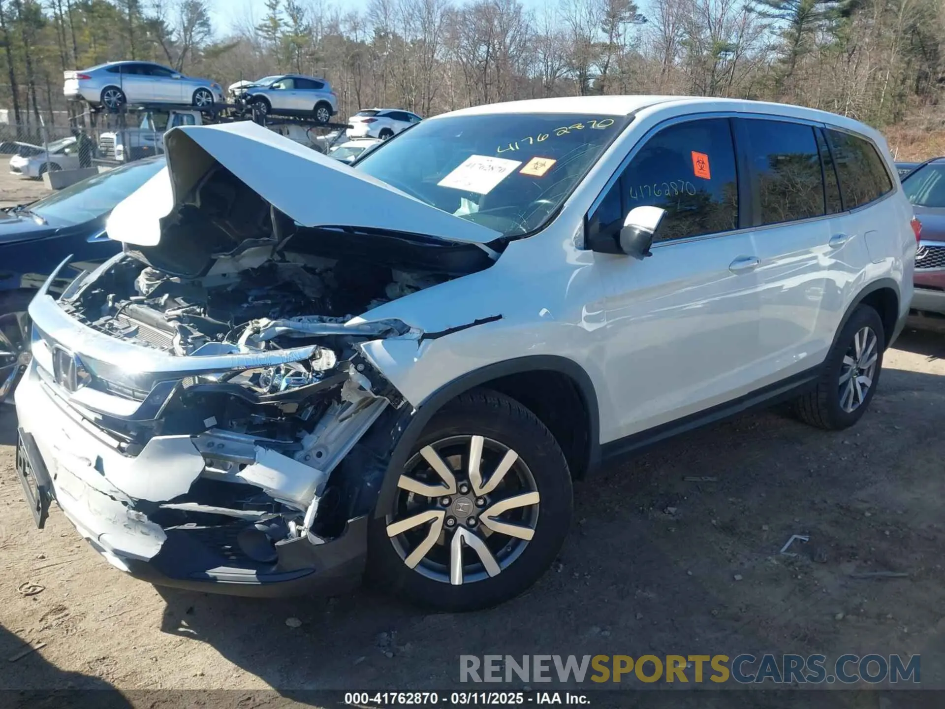 2 Фотография поврежденного автомобиля 5FNYF6H37LB050595 HONDA PILOT 2020