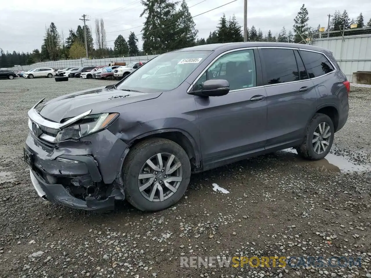 1 Photograph of a damaged car 5FNYF6H51LB026780 HONDA PILOT 2020