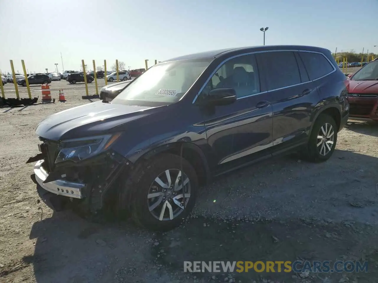 1 Photograph of a damaged car 5FNYF6H51LB032126 HONDA PILOT 2020