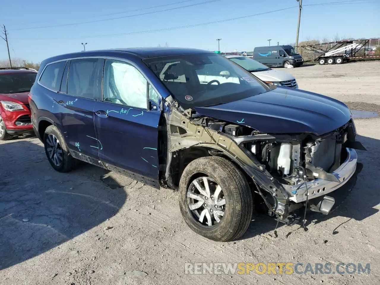 4 Photograph of a damaged car 5FNYF6H51LB032126 HONDA PILOT 2020