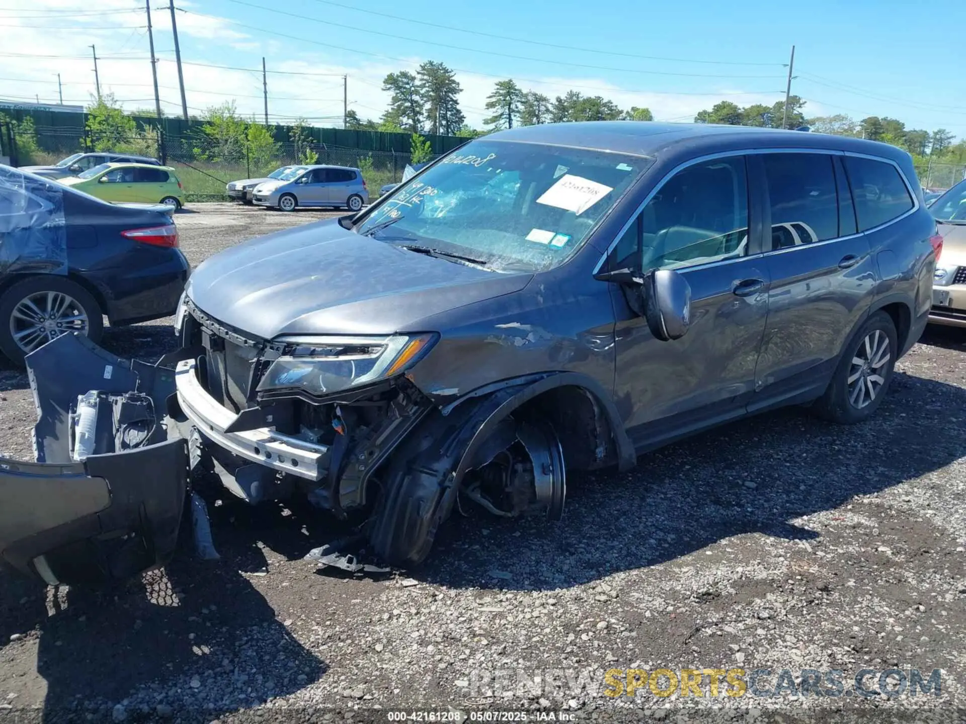 2 Photograph of a damaged car 5FNYF6H51LB038606 HONDA PILOT 2020