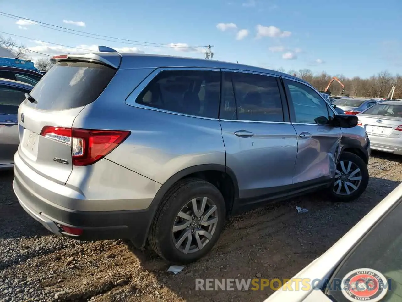 3 Фотография поврежденного автомобиля 5FNYF6H54LB036493 HONDA PILOT 2020