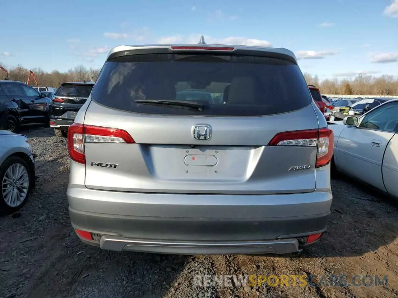 6 Фотография поврежденного автомобиля 5FNYF6H54LB036493 HONDA PILOT 2020