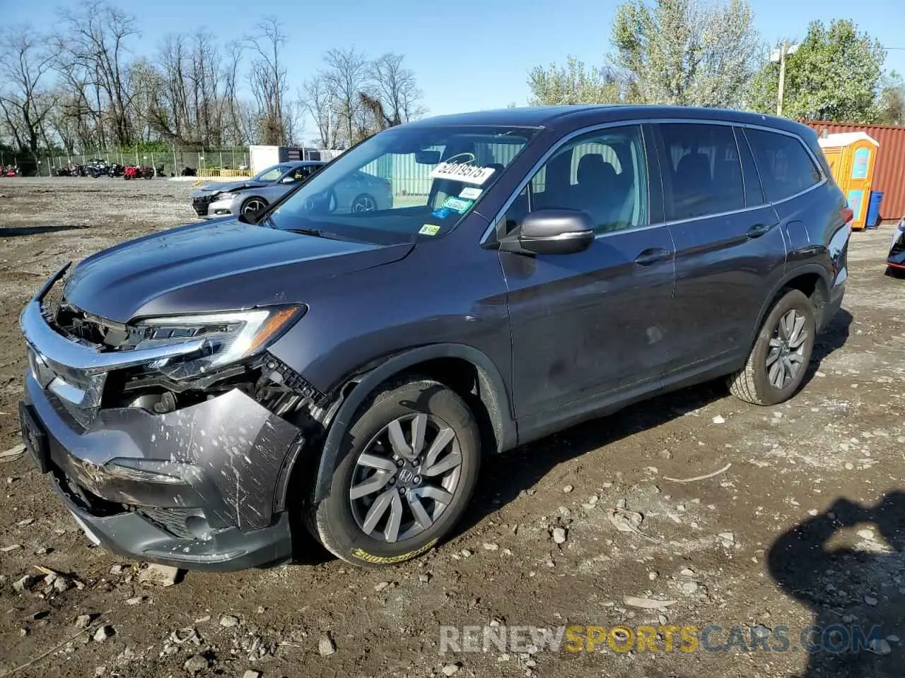 1 Photograph of a damaged car 5FNYF6H57LB007408 HONDA PILOT 2020