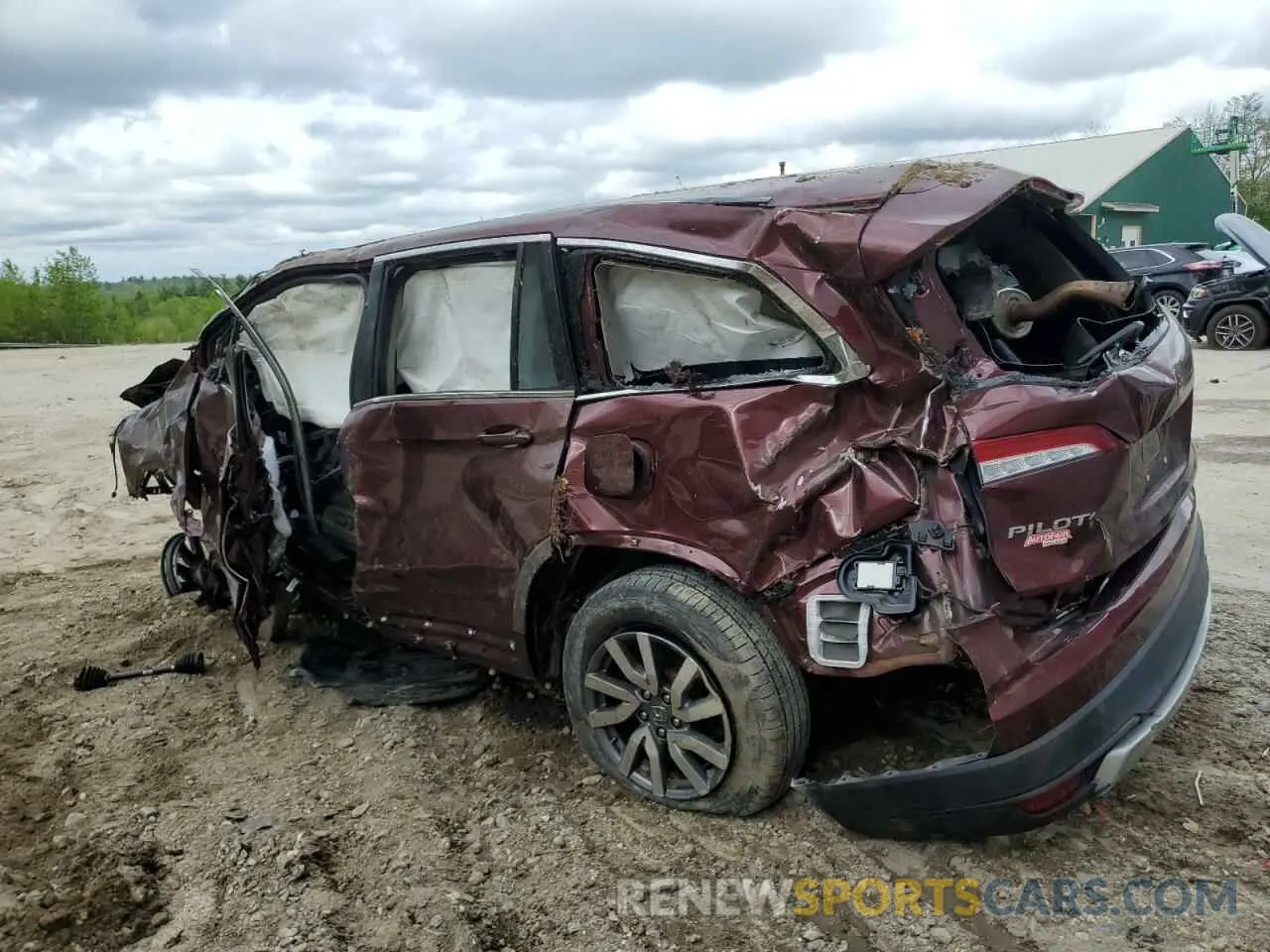 2 Photograph of a damaged car 5FNYF6H58LB019406 HONDA PILOT 2020