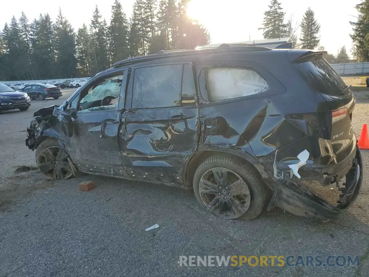 2 Фотография поврежденного автомобиля 5FNYF6H79LB058300 HONDA PILOT 2020