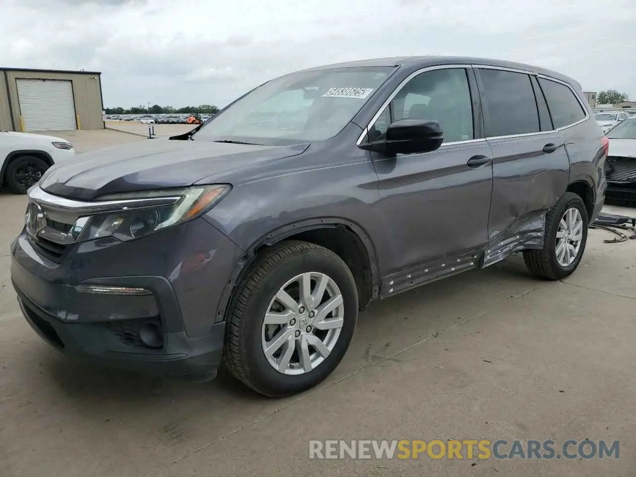 1 Photograph of a damaged car 5FNYF5H16MB008610 HONDA PILOT 2021