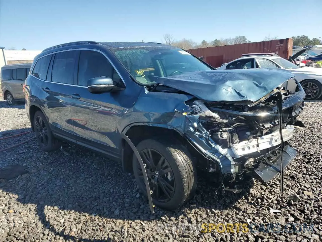 4 Фотография поврежденного автомобиля 5FNYF5H20MB038792 HONDA PILOT 2021