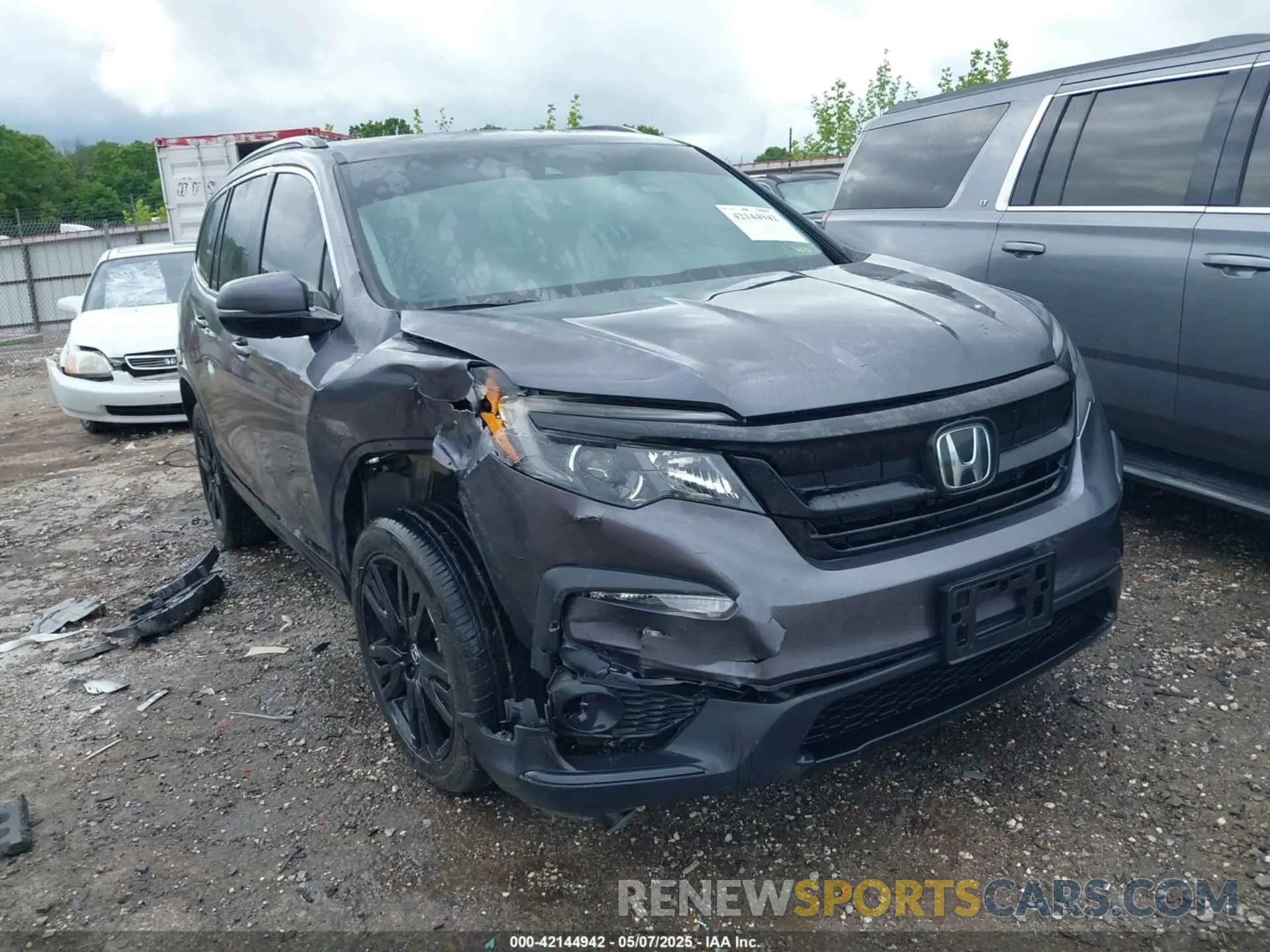1 Photograph of a damaged car 5FNYF5H21MB043810 HONDA PILOT 2021